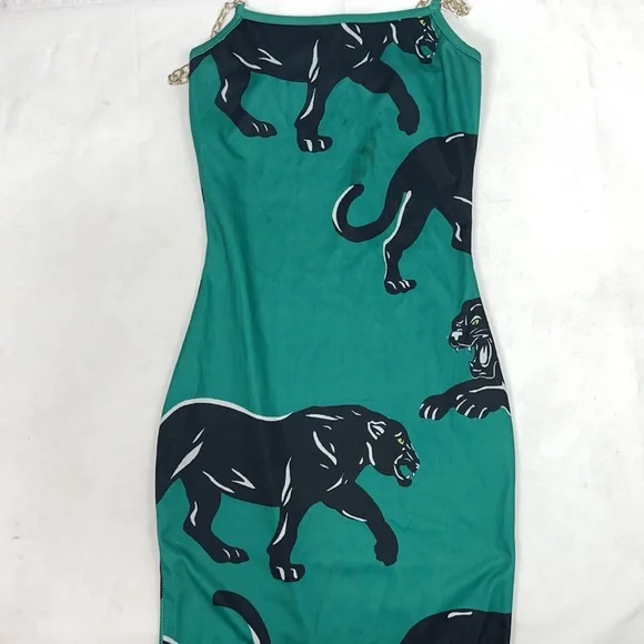 green emerald velvet dress Green Jaguar Lace Trim Puff Sleeve Midi Tea Dress Scamp & Dude